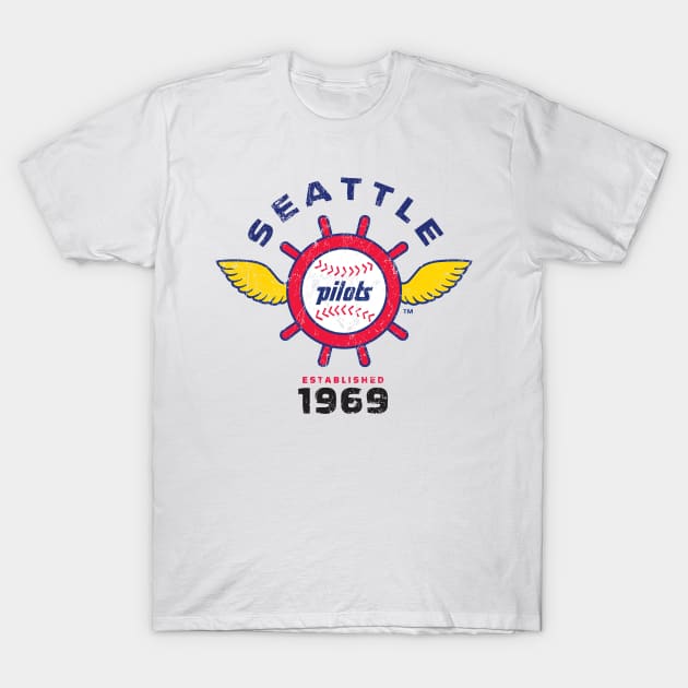 Seattle Pilots T-Shirt by MindsparkCreative